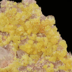Ettringite on Calcite on Brucite