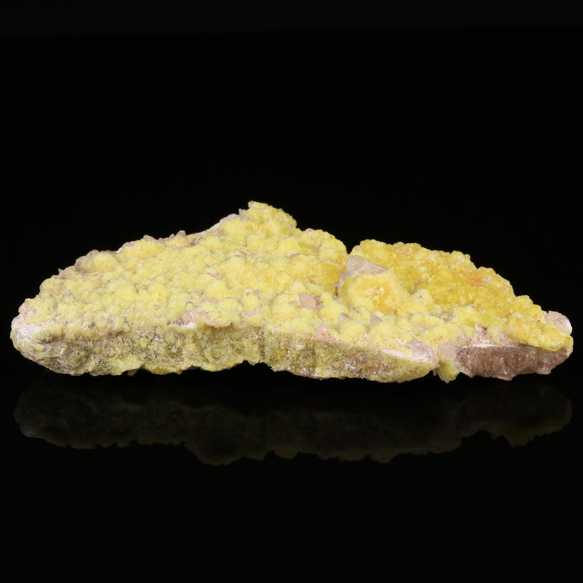 Ettringite on Calcite on Brucite