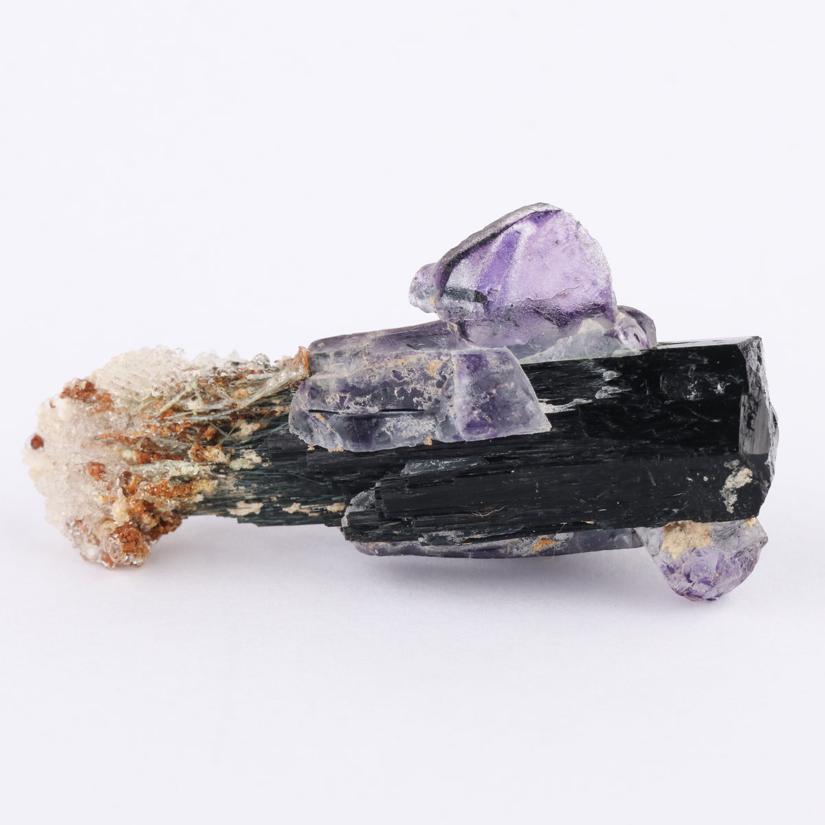 Fluorite & Opal-AN on Foitite