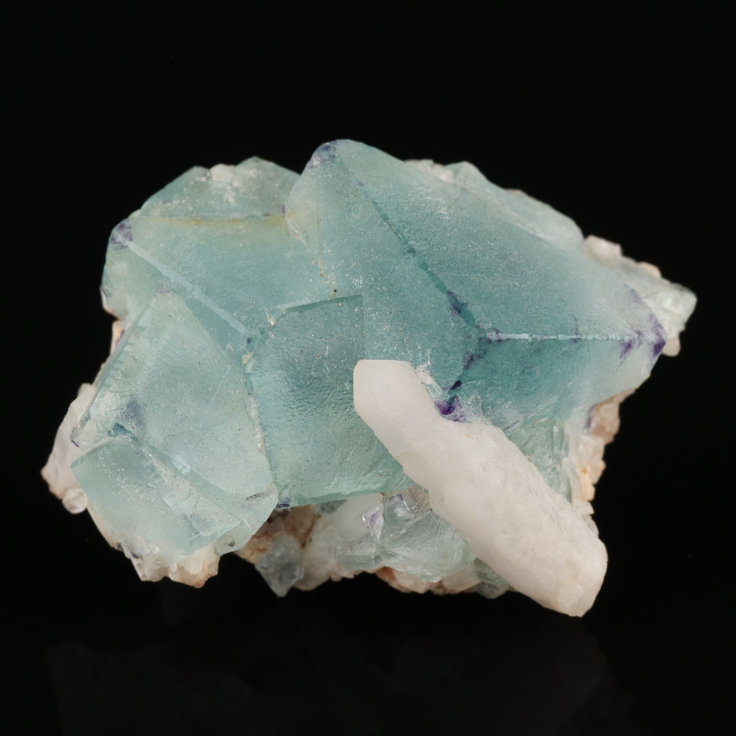 Fluorite on Quartz