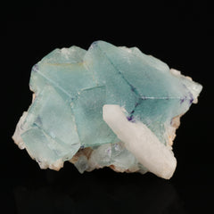 Fluorite on Quartz