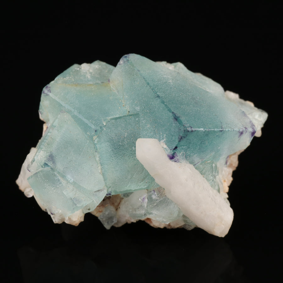 Fluorite on Quartz