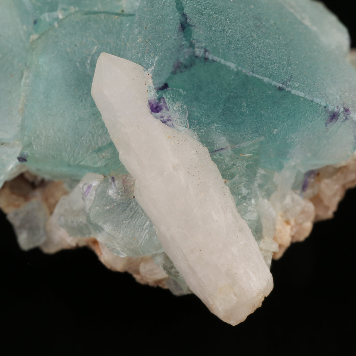 Fluorite on Quartz
