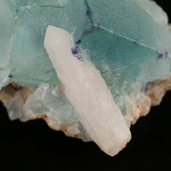 Fluorite on Quartz