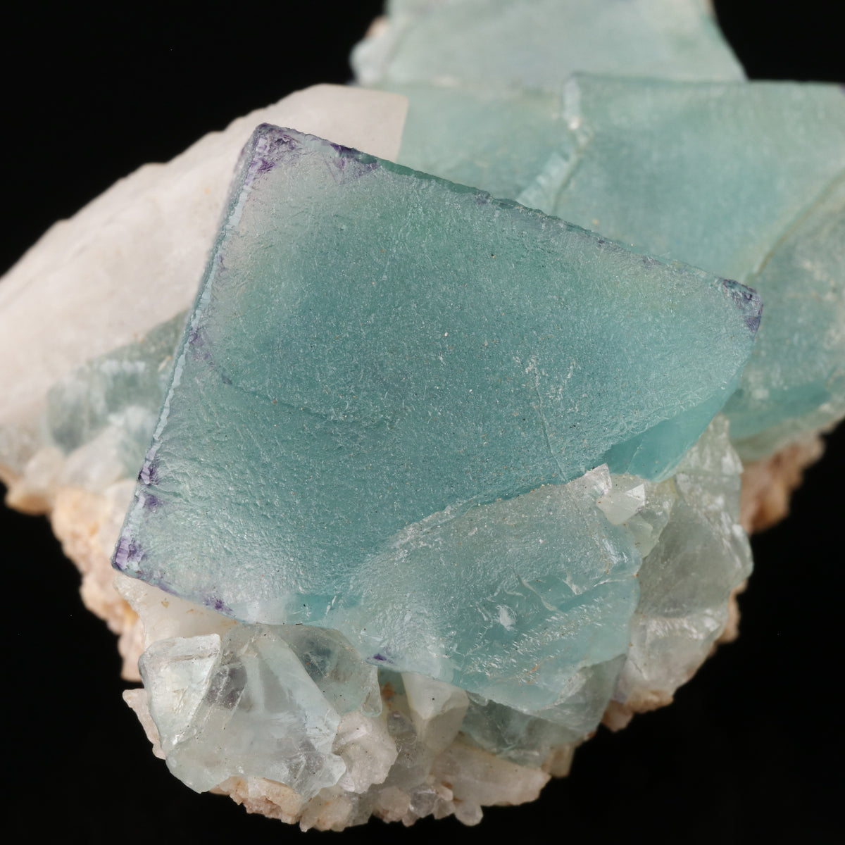 Fluorite on Quartz
