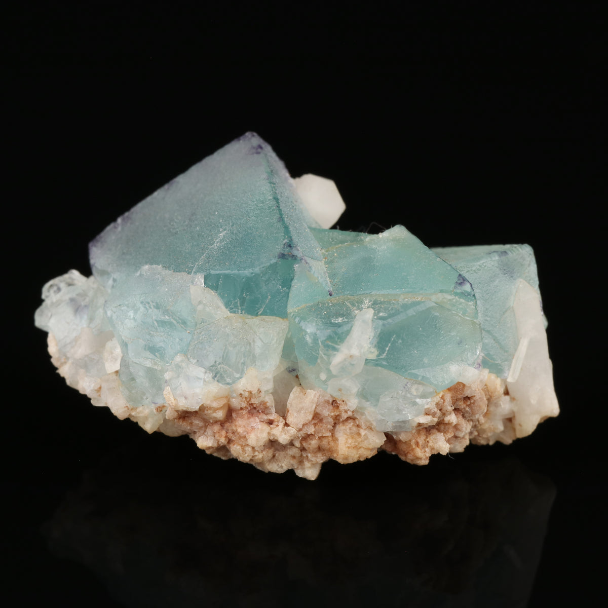 Fluorite on Quartz