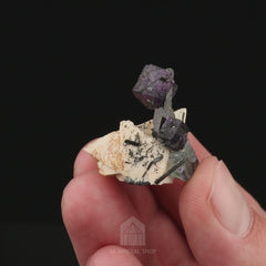 Fluorite, Schorl on Orthoclase - video 1