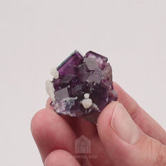 Calcite on Fluorite - video 1