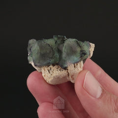 Fluorite on Feldspar - video 1