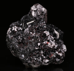 Manganvesuvianite and Calcite on Hausmannite Xls